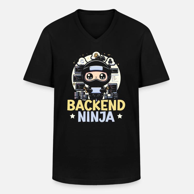 Backend-Entwickler Programmierung Softwareprogrammierer Männer-T-Shirt mit V-Ausschnitt