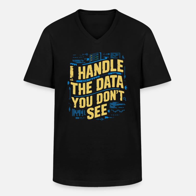 Backend-Entwickler Programmierung Softwareprogrammierer - Männer-T-Shirt mit V-Ausschnitt - Schwarz