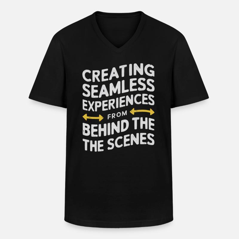 Backend-Entwickler Programmierung Softwareprogrammierer - Männer-T-Shirt mit V-Ausschnitt - Schwarz