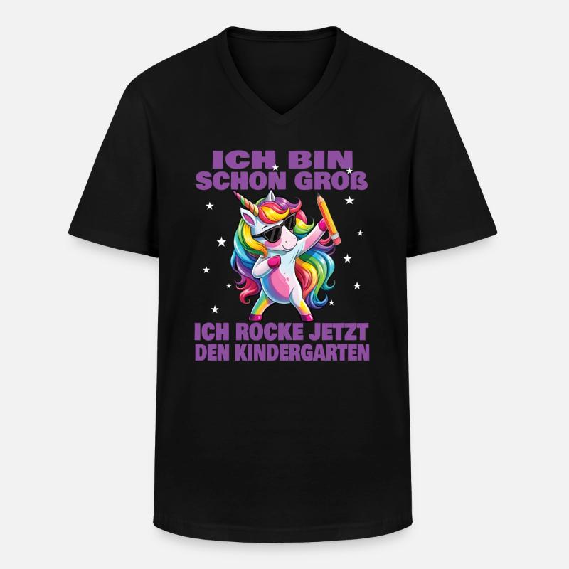 Kindergartenkind 2024 Kita Start Anfang - Männer-T-Shirt mit V-Ausschnitt - Schwarz