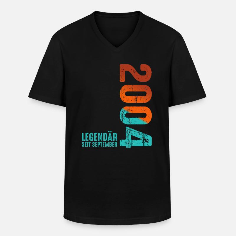 September 2004 Legendär Seit - Männer-T-Shirt mit V-Ausschnitt - Schwarz