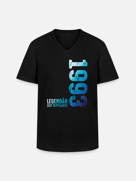 Legendary since September 1993 - Men's V-Neck T-Shirt - black