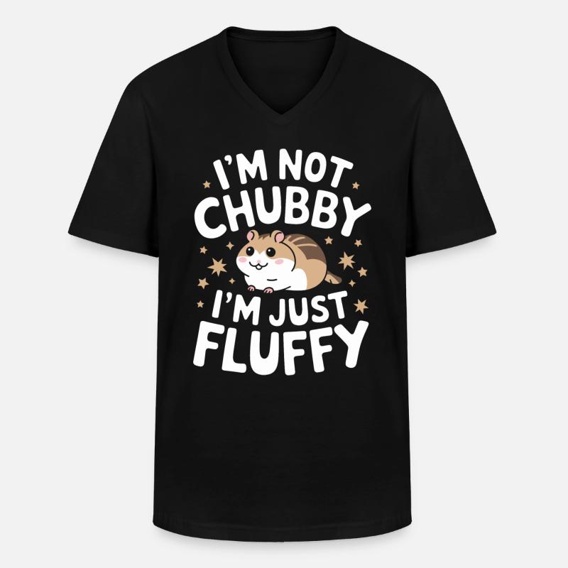 Hamster - Männer-T-Shirt mit V-Ausschnitt - Schwarz
