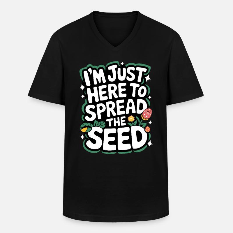 Gärtner Garten Pflanzen Gartenarbeit - Männer-T-Shirt mit V-Ausschnitt - Schwarz