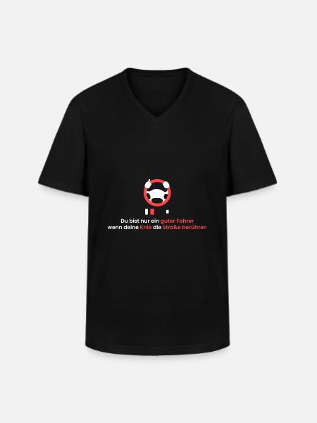 Knieschleifen! - Männer-T-Shirt mit V-Ausschnitt - Schwarz