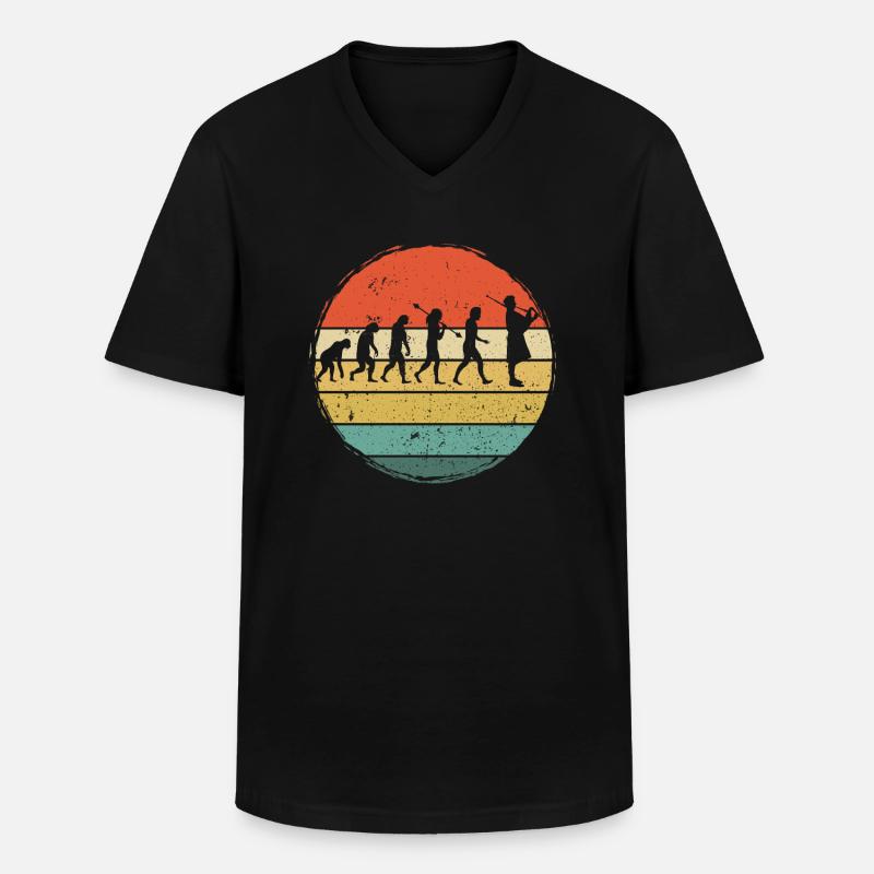 Dudelsack Dudelsackspieler Sackpfeife - Männer-T-Shirt mit V-Ausschnitt - Schwarz