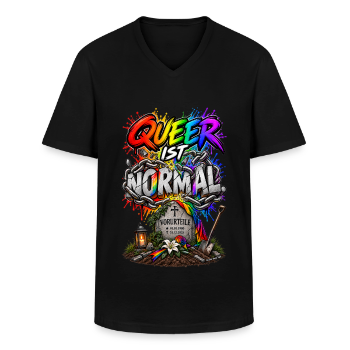 Männer-T-Shirt mit V-Ausschnitt