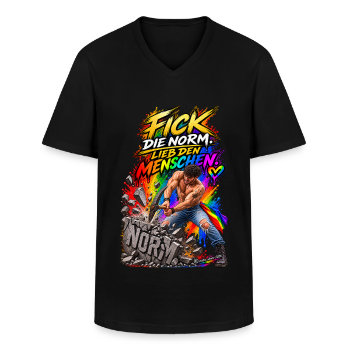 Männer-T-Shirt mit V-Ausschnitt