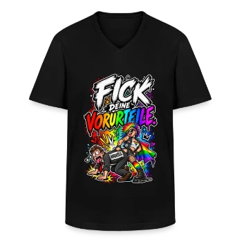 Männer-T-Shirt mit V-Ausschnitt