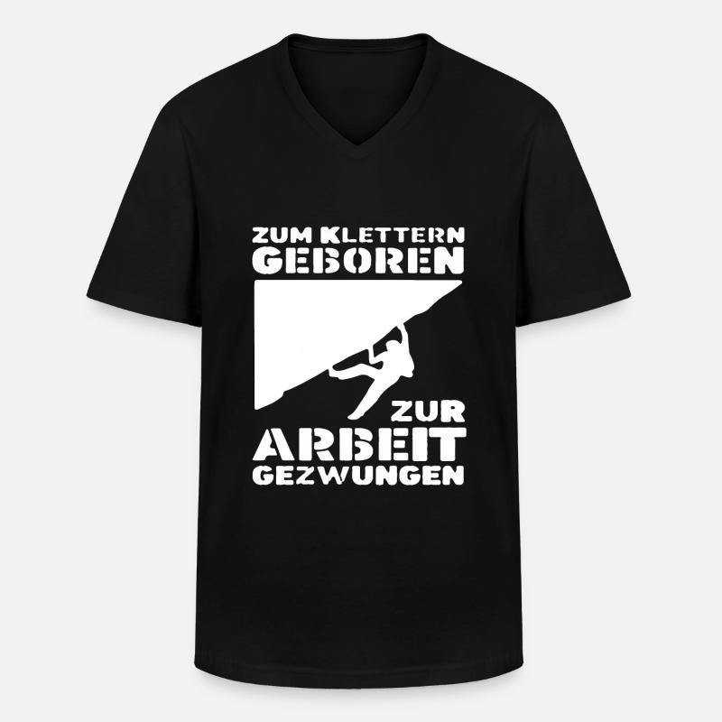 Klettern Kletterer Klettern Klettern Kletterer - Männer-T-Shirt mit V-Ausschnitt - Schwarz