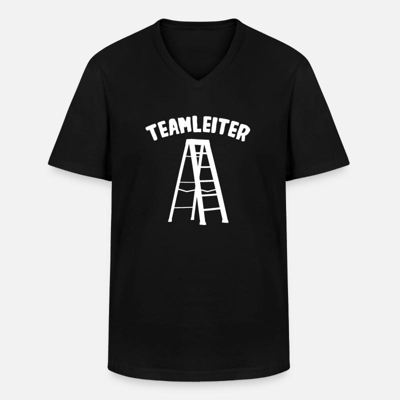 Teamleiter Abteilungsleitung Teamleitung - Männer-T-Shirt mit V-Ausschnitt - Schwarz