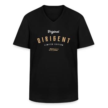 Dirigent Limited Edition Dirigenten - Männer-T-Shirt mit V-Ausschnitt - Schwarz - Vorne - AI Model Male 178 dark (178cm)