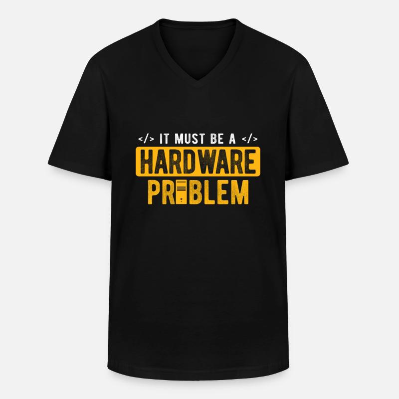 Software Ingenieur Informatiker Programmierer - Männer-T-Shirt mit V-Ausschnitt - Schwarz