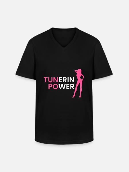 Tuner Power - Men's V-Neck T-Shirt - black