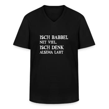 Hesse Hessisch Hessen Lustiger Spruch Geschenk - Männer-T-Shirt mit V-Ausschnitt - Schwarz - Vorne - AI Model Male 178 dark (178cm)