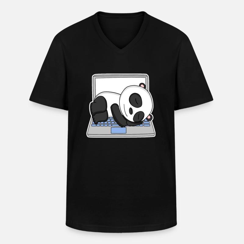 Computer Nerd Programmierer Herren Geschenk - Männer-T-Shirt mit V-Ausschnitt - Schwarz