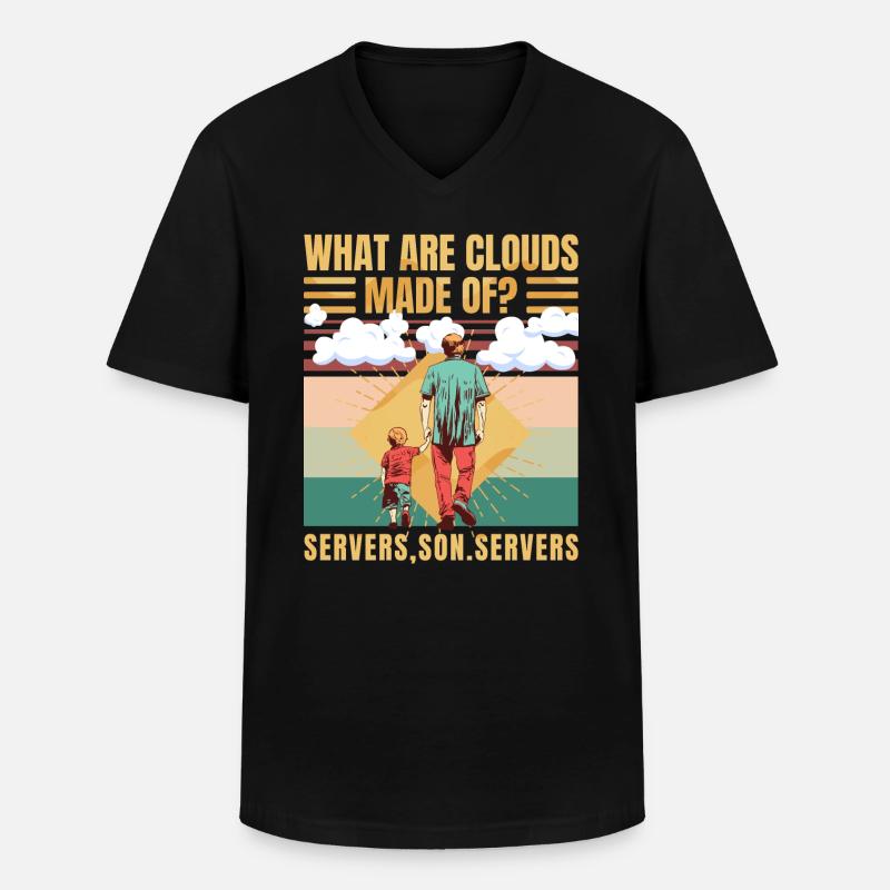 Funny Programmer Software Developer Computer - Men's V-Neck T-Shirt - black