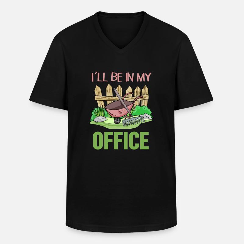 Garten Gartenarbeit Gärtner - Männer-T-Shirt mit V-Ausschnitt - Schwarz