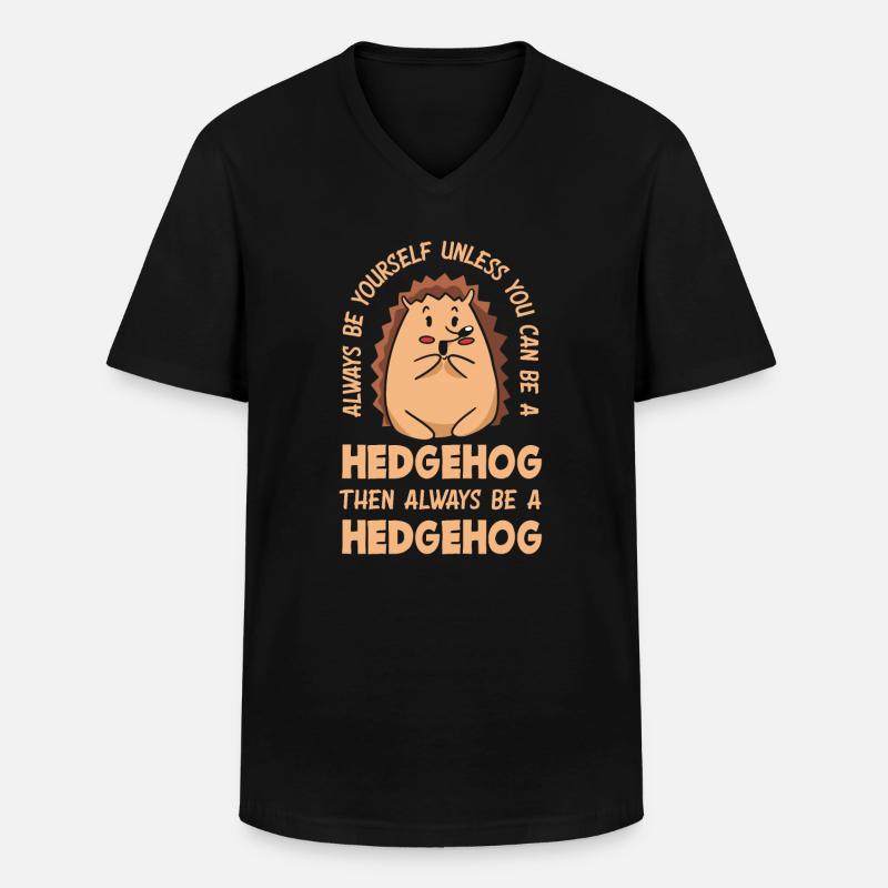 Hérisson Hérisson Hérisson - T-shirt col V Homme - noir