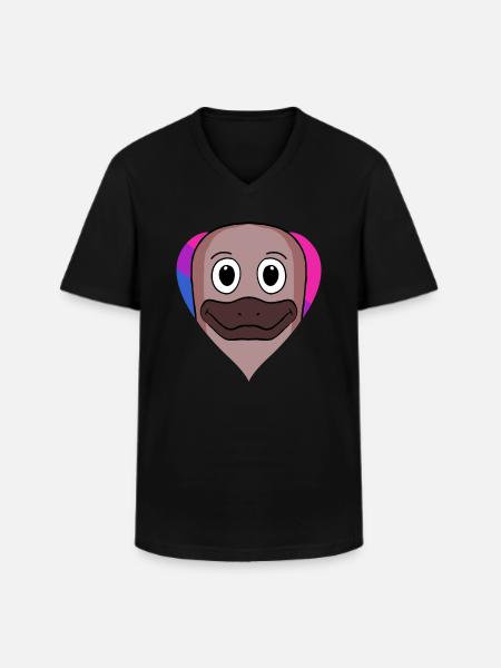 Bisexual Platypus Gift - Men's V-Neck T-Shirt - black