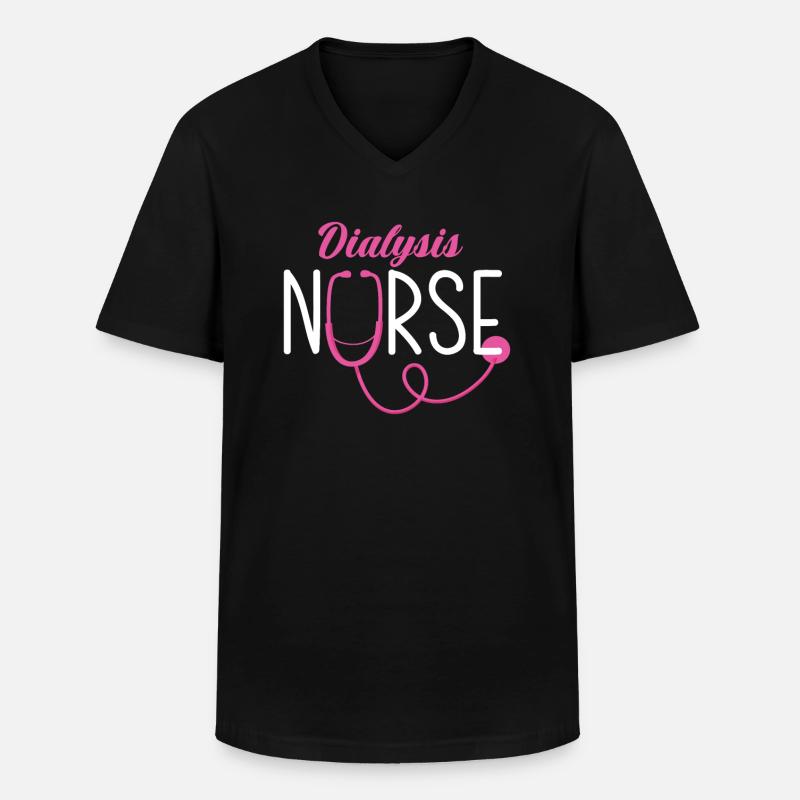 Krankenschwester Pfleger Krankenpfleger - Männer-T-Shirt mit V-Ausschnitt - Schwarz