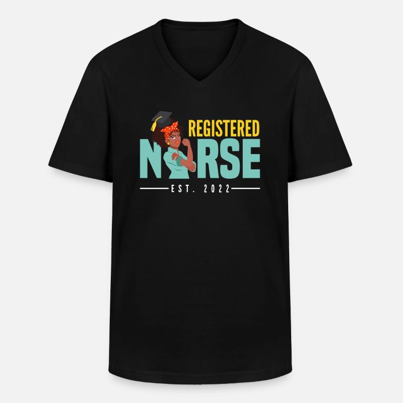 Krankenschwester Pfleger Krankenpfleger - Männer-T-Shirt mit V-Ausschnitt - Schwarz
