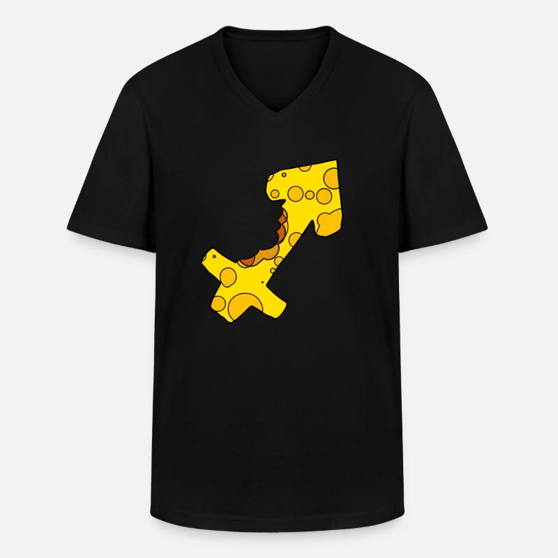 Sternzeichen Schütze - Männer-T-Shirt mit V-Ausschnitt - Schwarz