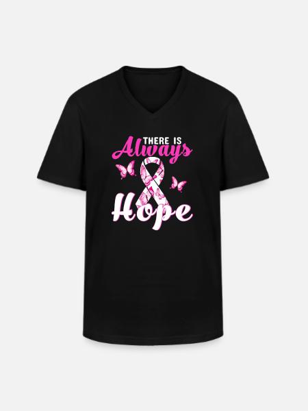 Always hope - Men's V-Neck T-Shirt - black