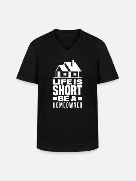 Homeowner Home Purchase Gift - Men's V-Neck T-Shirt - black