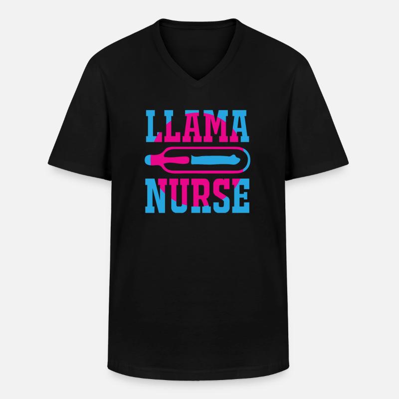 KRANKENSCHWESTER Pflegerin - Männer-T-Shirt mit V-Ausschnitt - Schwarz