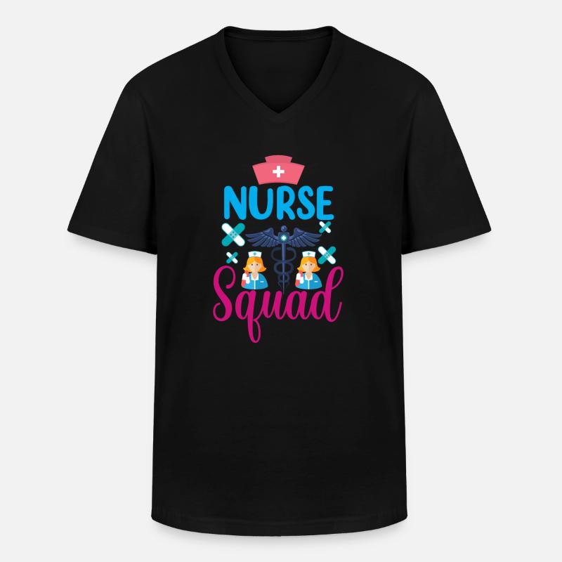 Krankenschwester Krankenhaus Not - Männer-T-Shirt mit V-Ausschnitt - Schwarz