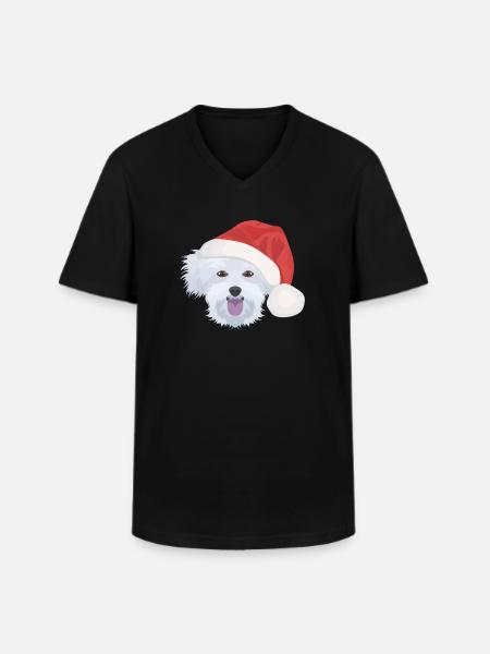 Malteser Merry Christmas - Men's V-Neck T-Shirt - black