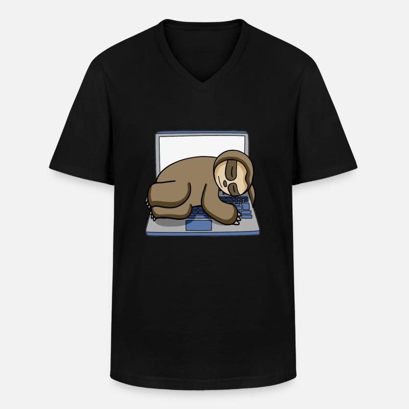 Computer Nerd Programmierer Geschenk - Männer-T-Shirt mit V-Ausschnitt - Schwarz