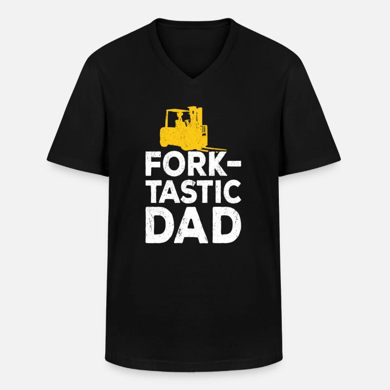 Gabelstaplerfahrer Gabelstaplerfahrer - Männer-T-Shirt mit V-Ausschnitt - Schwarz