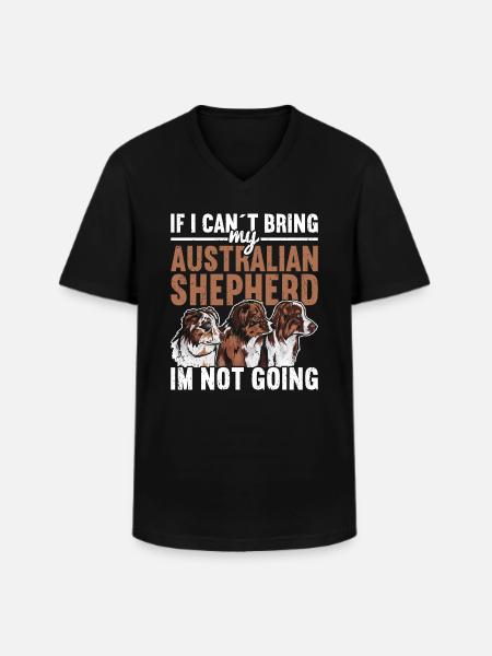 Australian Shepherd - Men's V-Neck T-Shirt - black