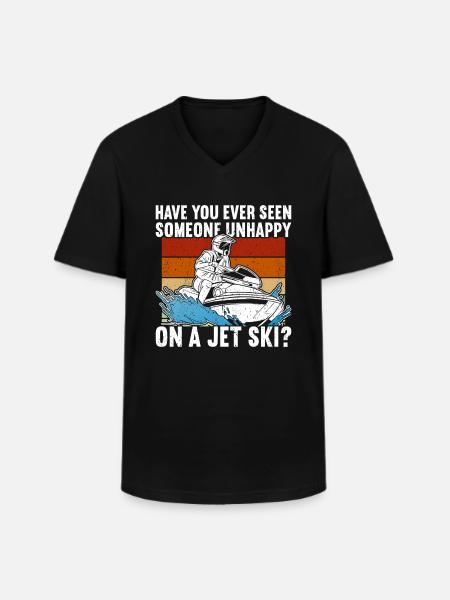 Jet Ski Jet Skiing - Men's V-Neck T-Shirt - black
