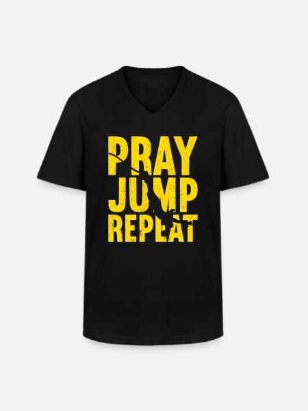 Bungee Jump Bungee Jumping - Men's V-Neck T-Shirt - black
