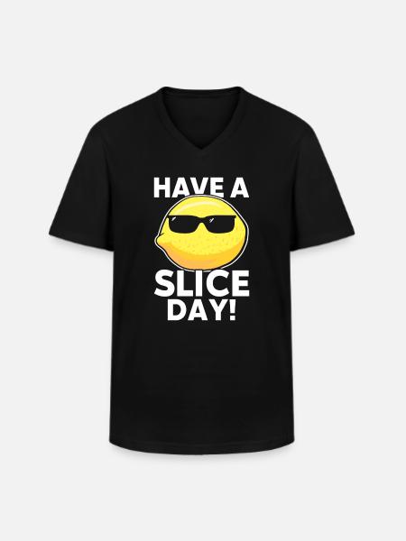 Lemonade Stand Lemon - Men's V-Neck T-Shirt - black