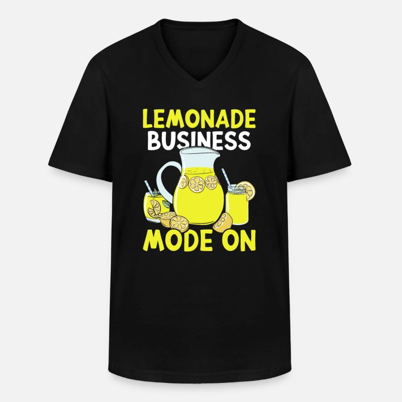 Limonaden-Stand - Männer-T-Shirt mit V-Ausschnitt - Schwarz