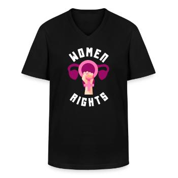 Feminismus Feministin - Männer-T-Shirt mit V-Ausschnitt - Schwarz - Vorne - AI Model Male 178 dark (178cm)