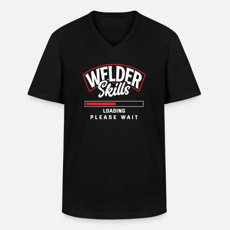 Lustiges Schweißer Geschenk - Männer-T-Shirt mit V-Ausschnitt - Schwarz