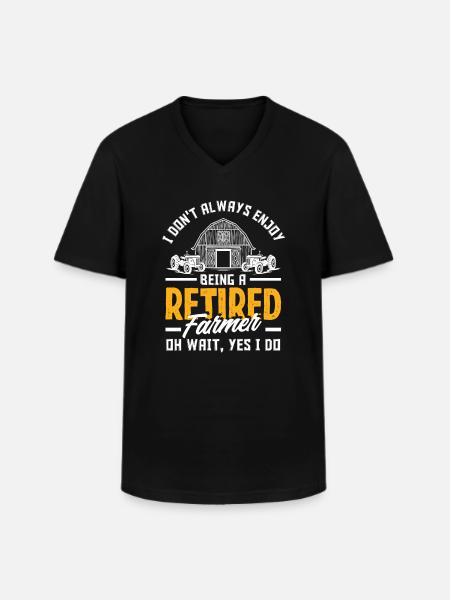 Funny Farmer Farm Farmer Gift - Men's V-Neck T-Shirt - black