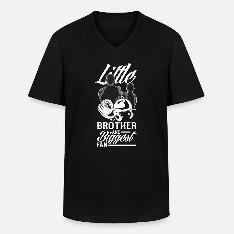 Lustiger Baseball - Männer-T-Shirt mit V-Ausschnitt - Schwarz
