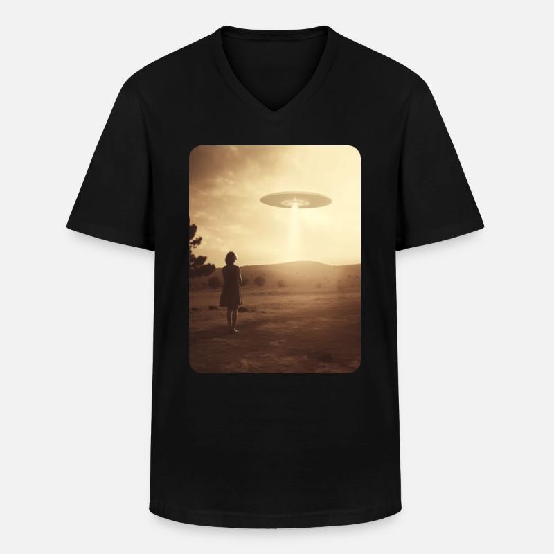 Glaube - Männer-T-Shirt mit V-Ausschnitt - Schwarz