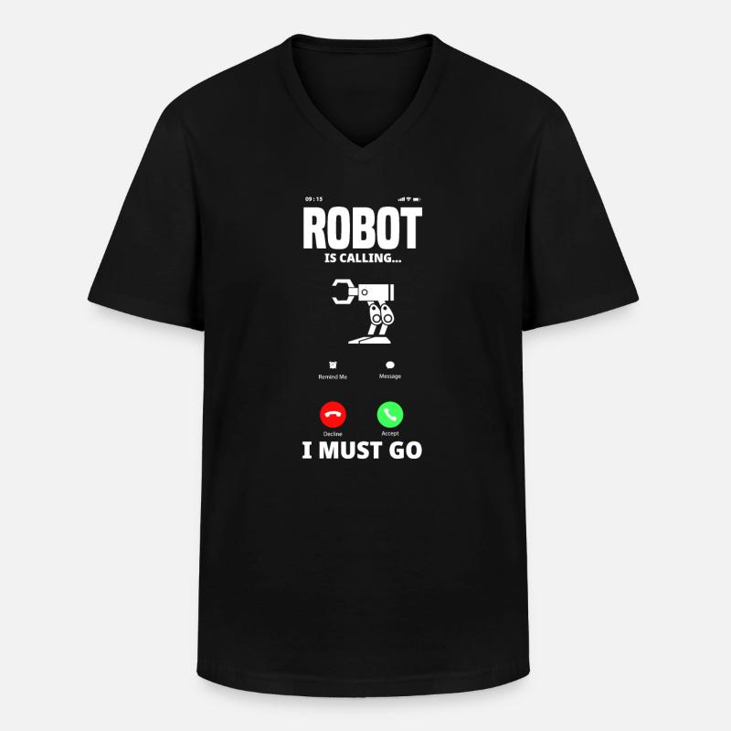 Robotics Robot Programmer - Men's V-Neck T-Shirt - black