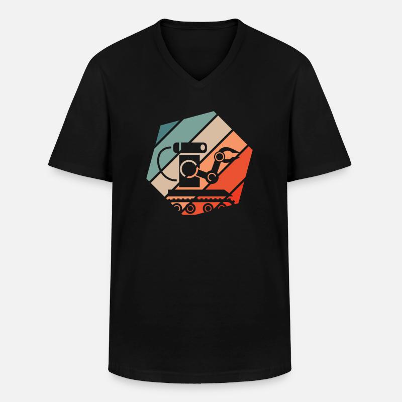 Robotics Robot Programmer - Men's V-Neck T-Shirt - black
