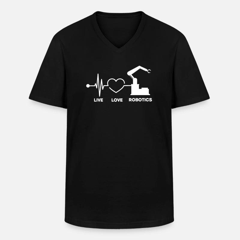 Robotics Robot Programmer - Men's V-Neck T-Shirt - black