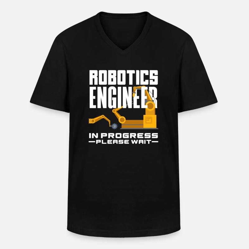 Robotics Robot Programmer - Men's V-Neck T-Shirt - black