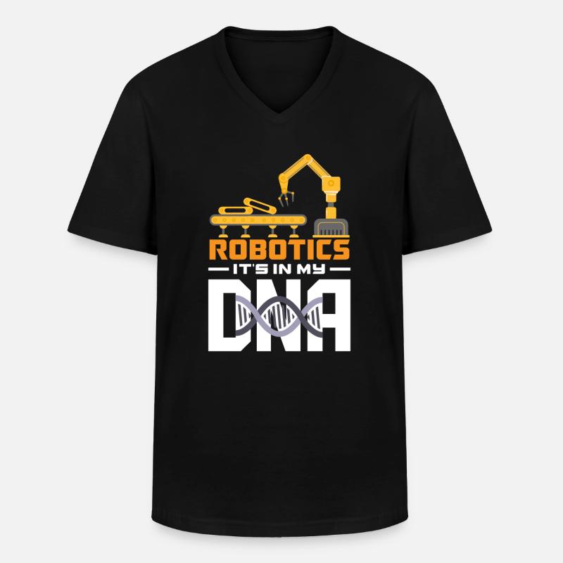 Robotics Robot Programmer - Men's V-Neck T-Shirt - black