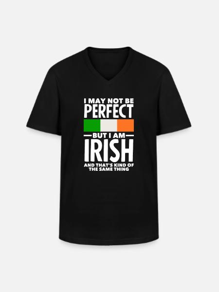 Funny Irishman Ireland Gift - Men's V-Neck T-Shirt - black